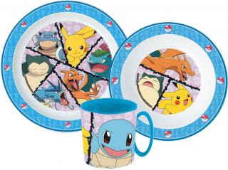 Pokémon Dinnerware, Mikro plastový set s hrnčekom 265 ml