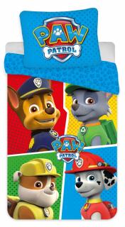 Posteľná bielizeň Paw Patrol z mikrovlákna 140×200 cm, 70×90 cm