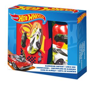 Sendvičový box Hot Wheels + sada hliníkovej fľaše