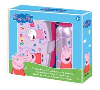 Sendvičový box na švihadlá Peppa Pig + sada hliníkových fliaš