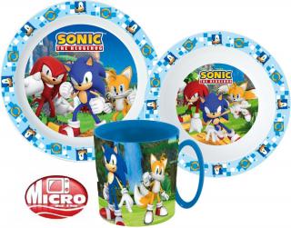 Sonic the Hedgehog Dinnerware, mikro plastový set s hrnčekom 350 ml