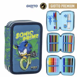 Sonic the Hedgehog Prime filled pencil case triple layer