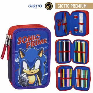 Sonic the Hedgehog Prime filled pencil case triple layer