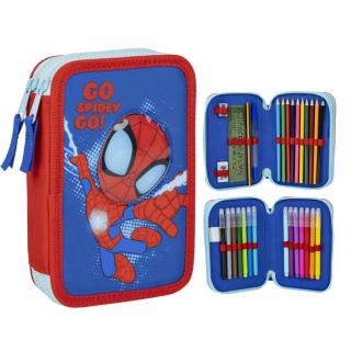 Spiderman Spidey filled pencil case duble layer