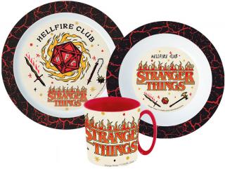 Stranger Things Dinnerware, mikro plastový set s hrnčekom 350 ml