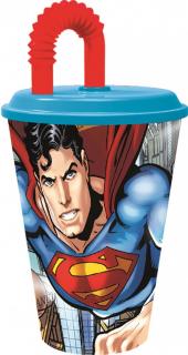 Superman Spasiteľ pohár so slamkou 430 ml