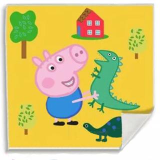 Uterák na tvár Peppa Pig Dino Magic Hand Towel 30x30cm