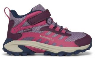 Dětské Merrell Mk167544 Moab Speed 2 Mid A/C Wtpf Berry MK167544 ve velikosti 33