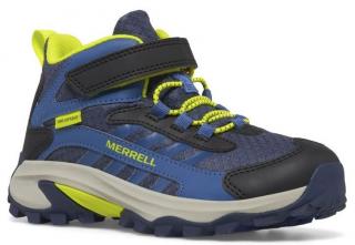 Dětské Merrell Mk267543 Moab Speed 2 Mid A/C Wtpf Navy/Hi Viz MK267543 ve velikosti 36