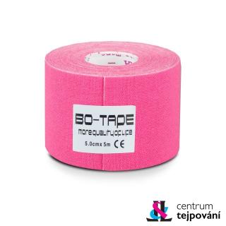 BO-Tape - kinezio tejp - farba ružová - 5cm x 5m