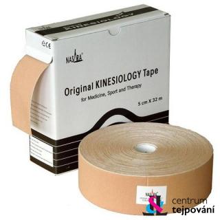 NASARA - Origina Kinesiology Tape JUMBO - farba telová - 5cm x 32m