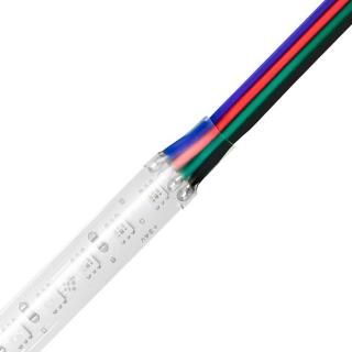 Spájkovanie káblu k IP65 RGB LED pásiku Prierez: 4 x 0,3 mm, Dĺžka kábla: 10 m