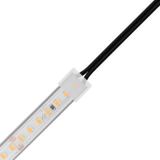 Spájkovanie káblu k IP67/68 jednofarebnému LED pásiku Prierez: 2 x 0,5 mm, Dĺžka kábla: 1 m, Farba kábla: Čierna