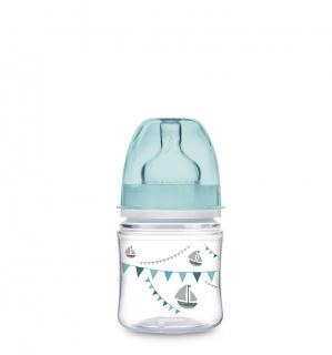 Canpol babies dojčenská antikoliková fľaša široká EasyStart 120 ml 0m+Let´s Celebrate modrá