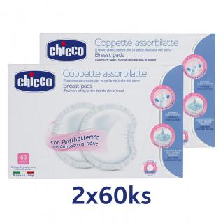 Chicco Antibakteriálne tampóny do podprsenky 120ks