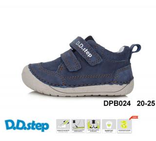 D.D.Step Barefoot kožené topánky S070 royal blue Veľkosť-obuvi: 20