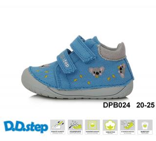 D.D.Step Barefoot tenisky C070 koala - calypso sky Veľkosť-obuvi: 20