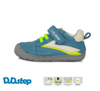 D.D.STEP kožené barefoot tenisky 073 bermuda blue / white Veľkosť-obuvi: 20