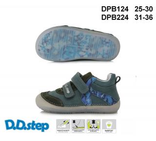 D.D.STEP kožené barefoot tenisky S063 emerald Veľkosť-obuvi: 25