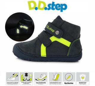 D.D.STEP kožené barefoot topánky 073 - royal blue Veľkosť-obuvi: 20