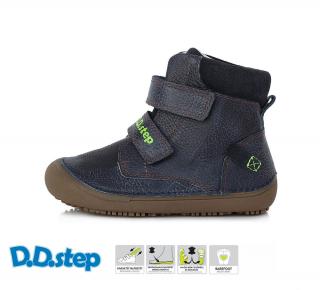 D.D.STEP kožené barefoot vyššie topánky A063 royal blue Veľkosť-obuvi: 30