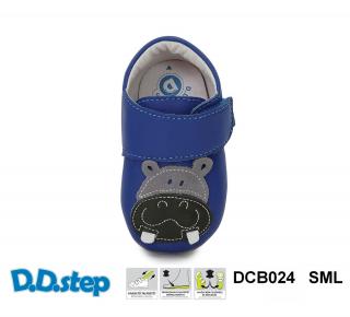 D.D.STEP Kožené capačky K1596 hroch - bermuda blue Veľkosť: S