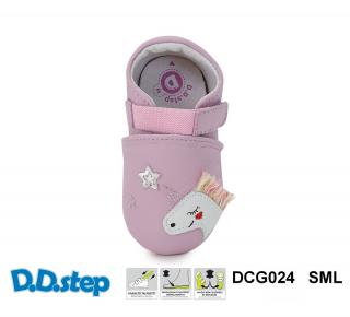 D.D.STEP Kožené capačky K1596 unicorn - mauve Veľkosť: L