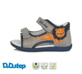 D.D.Step Kožené flexibilné sandále G075 lev - grey Veľkosť-obuvi: 30