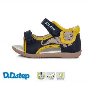 D.D.Step Kožené flexibilné sandále G075 lev - royal blue Veľkosť-obuvi: 19