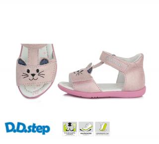 D.D.Step Kožené flexibilné sandále G075 myška - pink Veľkosť-obuvi: 20