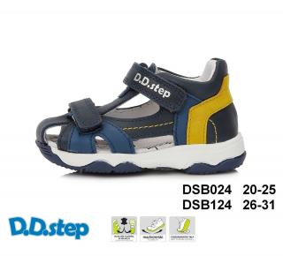 D.D.STEP Kožené sandále G064 - royal blue Veľkosť-obuvi: 29