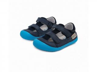 D.D.STEP kožené sandálky 063 BareFoot - royal blue Veľkosť-obuvi: 35