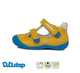 D.D.STEP Kožené sandálky H015 yellow Veľkosť-obuvi: 21