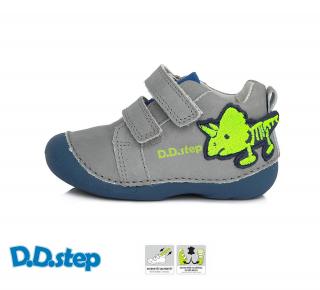 D.D. Step kožené topánky 015 dino - grey Veľkosť-obuvi: 21