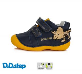 D.D. Step kožené topánky 015 dino - royal blue Veľkosť-obuvi: 20