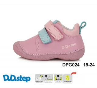 D.D. Step kožené topánky S015 daisy pink s tyrkysovou Veľkosť-obuvi: 24