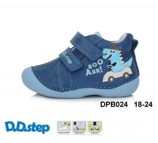 D.D. Step kožené topánky S015 dino - bermuda blue Veľkosť-obuvi: 21