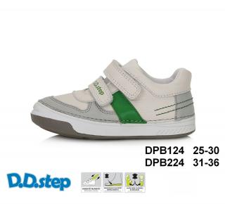 D.D.STEP kožené topánky S040 white / green Veľkosť-obuvi: 25