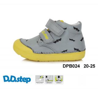 D.D.Step Kožené topánky S066 netopiere - grey Veľkosť-obuvi: 20