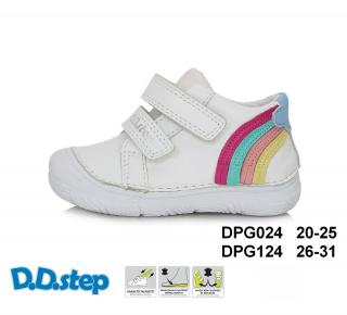 D.D.Step kožené topánky S082 dúha - white Veľkosť-obuvi: 24