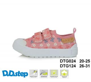 D.D.STEP Plátenky CSG motýle - daisy pink Veľkosť-obuvi: 29