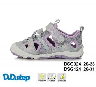 D.D.Step Sandále Quick Dry G065 - silver / mauve Veľkosť-obuvi: 20