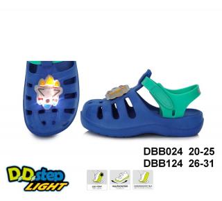 D.D.Step Svietiace sandále J089 bermuda blue Veľkosť-obuvi: 28