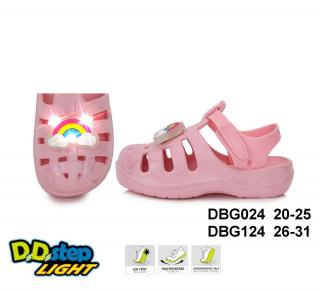 D.D.Step Svietiace sandále J089 pink Veľkosť-obuvi: 30