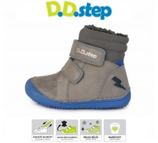 D.D.Step Zimné topánky 063 barefoot blesk - grey Veľkosť-obuvi: 35