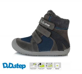 D.D.Step Zimné topánky 063 barefoot dark grey/blue Veľkosť-obuvi: 36