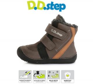 D.D.Step Zimné topánky 063 barefoot dark grey Veľkosť-obuvi: 35