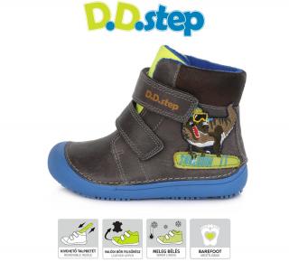 D.D.Step Zimné topánky 063 barefoot dino - dark grey Veľkosť-obuvi: 30