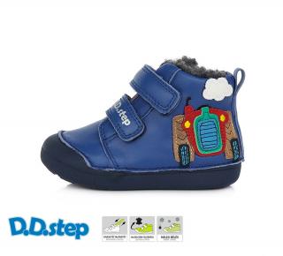 D.D.Step Zimné topánky W066 traktor - bermuda blue Veľkosť-obuvi: 20