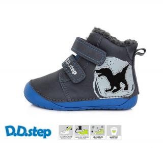 D.D.Step Zimné topánky W070 dino - royale blue Veľkosť-obuvi: 20